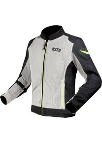 LS2 Airy Evo, textile jacket , color: Light Grey/Black/Neon-Yellow , size: S