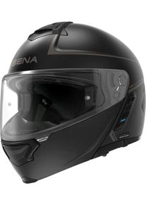 SENA Impulse, opklapbare helm met communicatiesysteem , kleur: Mat-Zwart , maat: M