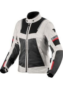Revit Tornado 4 H2O, waterdichte dames textieljas , kleur: lichtgrijs/zwart , maat: 34