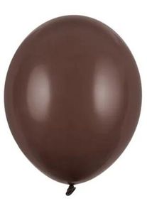 partydeco 50 parti stjärnballonger chokladbrun 27cm