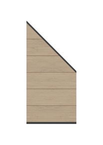 Panneau pare-vue TraumGarten SYSTEM WPC Platinum XL profilé simple anthracite, panneau lamelles à prix bas
