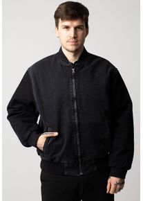 Carhartt Work In Progress Carhartt WIP - Paxon Bomber Stone Washed Black/Black - Kurtka - czarny - L - 100% poliestru,100% bawełna organiczna,Dżinsowa