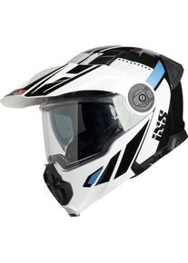 iXS Venture 1.0, casque rabattable , couleur: Noir/Blanc , taille: XL