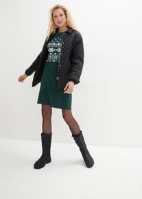 Levenevä neulemekko norjalaiskuviolla, vihreä, 36/38, bonprix
