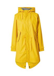 Derbe Dames Functionele mantel 'Travel Friese' blauw / geel / offwhite XS