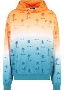 Just Rhyse Heren Sweatshirt blauw / oranje / wit XXXL