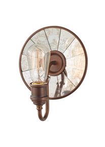 FEISS Wandlampe Urban Renewal mit Spiegelglas in Bronze