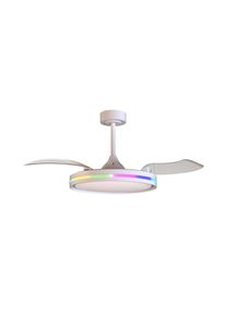 LED-Deckenventilator Rafaga weiß DC leise Ø 106 cm CCT RGB