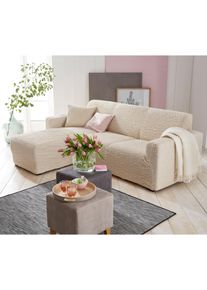 Irtop&auml;&auml;llinen rypytetyst&auml; kankaasta, beige, 2 kpl/pakkaus tyynynp&auml;&auml;lliset 40 cm, bonprix