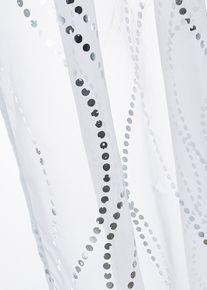 Verho kiiltopainatuksella (1 kpl/pakkaus), valkoinen, K/L: 145/140 cm, bonprix