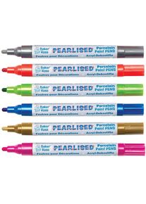 Pearlised Porcelain Paint Pens (Colour Pack A) Paints