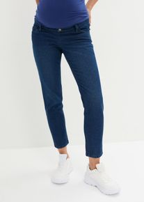 bonprix Dżinsy ciążowe z bawełny, Mom-Fit niebieski 44