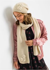 Huivi ja pipo (2-os. setti), beige, 0, bonprix
