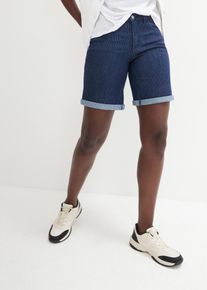 Raidalliset farkkushortsit, sininen, 48, bonprix