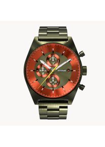 deTomaso Men's Watch - Dark Green - Chronograph, Case made of surgical steel, Sapphire-hardened mineral glass, Metal strap, 43mm diameter, Japanese quartz