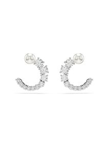 Swarovski Dames Oorbellen 'MATRIX' zilver / wit One Size
