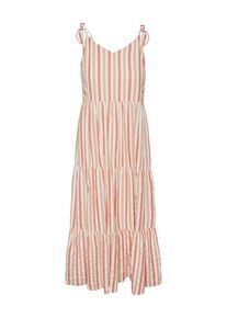 Pieces Dames Jurk 'Lucid' oranje / abrikoos / wit 38