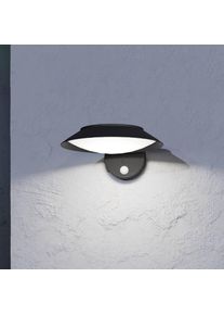 Eglo Solar-LED-Wandlampe Cerrisi, Breite 10,5 cm, schwarz, Sensor