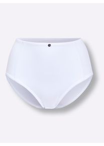 wäschepur Dames Heupslip in 2x wit ,maat 38, Witt, 82% Polyamide, 18% Elastan