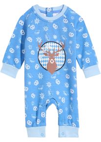 bonprix Salopetă sweat bebe din bumbac bio albastru 56/62