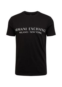 Armani Exchange Heren Shirt '8NZT72' zwart / wit M