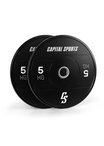 Capital Sports Elongate 2020, tárcsák, 2 x 5 kg, keményített gumi, 50,4 mm