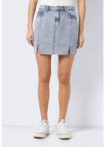 Noisy may - April Slit Light Blue Denim - Spódnica - niebieski - S - 100% bawełna,Dżinsowa