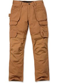 Carhartt Emea Full Multi Pocket, cargo broek , kleur: bruin , maat: W28/L28