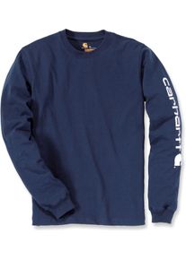 Carhartt Logo, sweatshirt , kleur: donkerblauw , maat: L