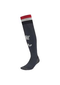 adidas Performance Kniestrümpfe 'Manchester United 24/25' Herren grau / rot / schwarz / weiß Größe 31/33