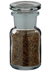 Idee voor een glazen kruidenpotje: Apothekersfles 50 ml wijde hals helder gla...