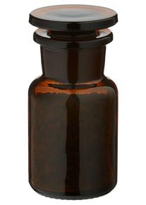 Idee voor een glazen kruidenpotje: Apothekersfles 50 ml wijde hals bruin glas...