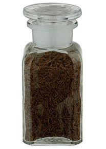 Idee voor een glazen kruidenpotje: Vierkante apothekersfles 100 ml wijde hals...