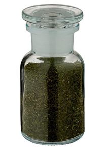 Idee voor een glazen kruidenpotje: Apothekersfles 100 ml met wijde hals helde...