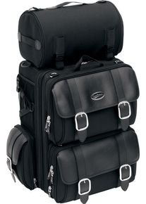 Saddlemen S3200DE Expandable, borsa sissy-bar , colore: Nero