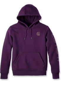 Carhartt Clarksburg Logo, capuz para mulher , cor: Lilás (V65) , tamanho: XS
