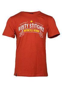 Rusty Stitches Fashion, t-shirt , color: Red/Yellow , size: L