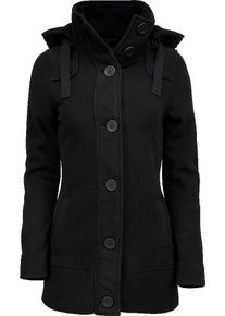 Brandit Square Fleece, cappotto , colore: Nero , dimensione: XL