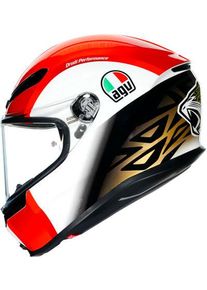 AGV K6 S SIC58, casco integrale , colore: Bianco/Rosso/Nero , dimensione: XXL