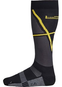 Lindstrands Cool Sock, functional socks unisex , color: Black/Yellow , size: 36-40