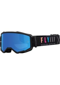 Fly Racing Zone S.E. Avenger, lunettes de soleil miroir , couleur: Noir/Bleu/Fuchsia Bleu Réfléchissant