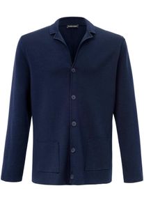 Tricotblazer reverskraag louis sayn blauw