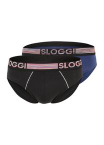 Sloggi Heren Slip 'GO ABC Natural B' blauw / pink / zwart / wit S