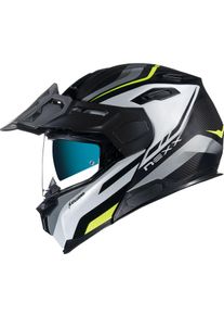 Nexx X.Vilijord Carbon Hiker, flip up helmet , color: Matt Black/White/Light Grey/Neon-Yellow , size: 3XL