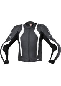 Held Street II, veste en cuir , couleur: Noir/Blanc , taille: 102