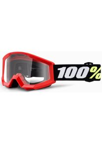 100 Percent Strata 2 Mini, bril kinderen , kleur: Rood/Zwart/Wit Helder
