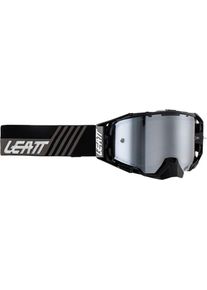 Leatt Velocity 6.5 Iriz, maschera cross , colore: Nero/Grigio/Bianco Argento A Specchio