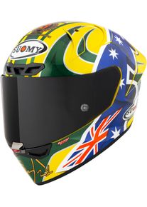 Suomy S1-XR GP Troy Bayliss Replica 2005, casque intégral , couleur: Jaune/Vert/Bleu , taille: XXL
