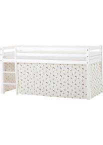 Hoppekids Hochbett »ECO Dream, Kinderbett, Spielbett, Halbhohes Bett aus Massivholz«, inkl. Vorhang-Set Creator, Bettgrösse & Matratze wählbar