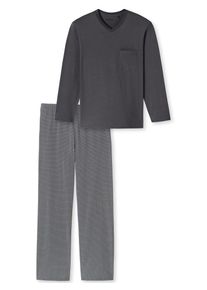 Schiesser Pyjama ' Comfort Essentials ' Herren grau Größe M